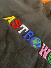 2020 TRAVIS SCOTT Astrodome Ojalá estuvieras aquí bordado Arco Iris carta hombres Sudadera con capucha para mujer de moda Hip Hop sudadera