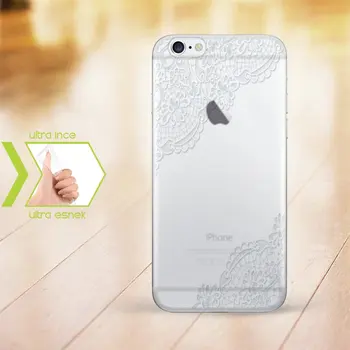

Personalized iPhone 6-6 Plus Thin Transparent Silicone Phone Cover (Lace Temalı-10)