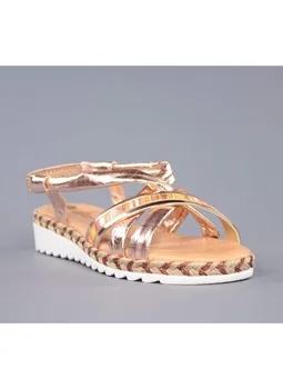 

Wedge sandal flat cobre.250