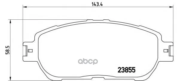 P83105_колодки Дисковые Передние! Toyota Previa 3.0 00-05, Lexus Es 3.0/3.3 01-06 Brembo P83105 Brembo арт. P83105