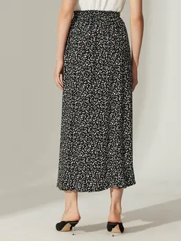 

For For Detailed Patterned Viscose Skirt