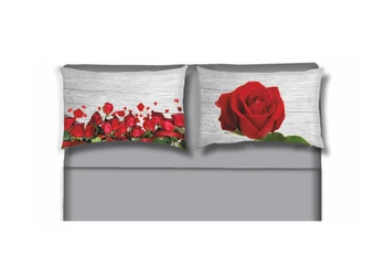 

Full bed sheets 100% cotton line Grafic design Rose Red