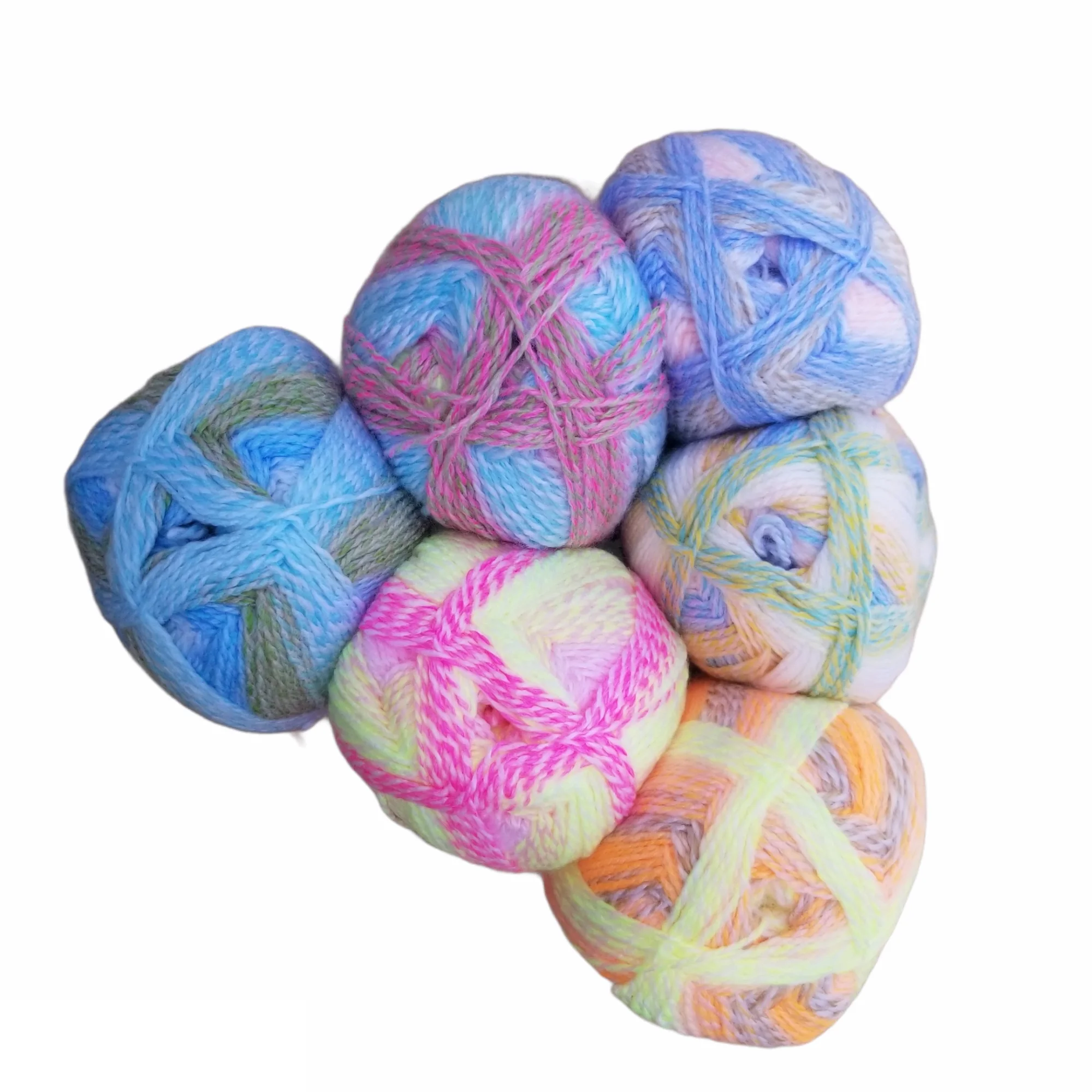 Yarnart Everest Daylight Yarn 3x200gr-610mt Hand Knitting Crochet Thread %100 Acrylic Batik Variegated Strand Mink Vivid Blanket