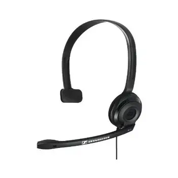 

Headphones with microphone for PC connection cable black 200 cm