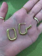 XIYANIKE-pendientes de plata de primera ley para mujer, aretes pequeños, plata esterlina 925, hipoalergénico, Estilo Vintage, Simple, con forma de O