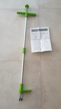 Removedor de raíces portátil para exteriores, herramienta de aluminio ligero, mango largo, para césped y jardín, 1 unidad