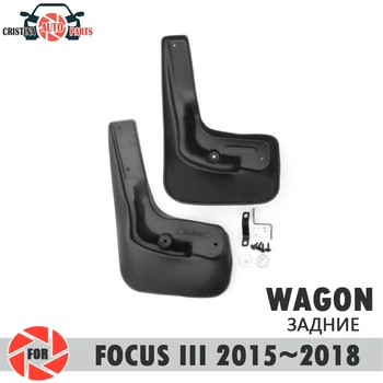 

Car mud flaps for Ford Focus wagon 2015~2018 mudflaps splash guards mud rear mudguards fender car accessories dirt protect