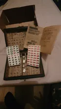 Mahjong-Set Game-Board Chinese-Toy Gambling Portable Party 144 with Box Tiles Numbered