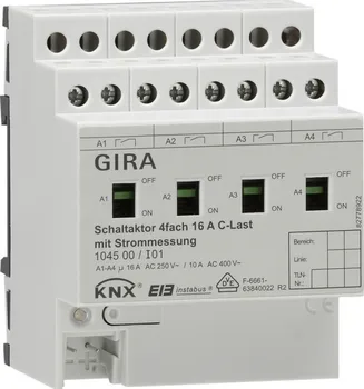 

Gira KNX actor 4-channel 16 a control of current power veshm ruchn UPR din-rail 104500