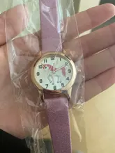 Los niños de moda reloj de dibujos animados lindo unicornio reloj de pulsera con Correa de cuero clásico Digital niña niño reloj de cuarzo