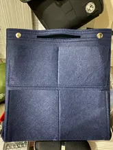 Bolsa de maquillaje multifunción, organizador de monedero de inserción de fieltro, bolsas de cosméticos de múltiples bolsillos en organizador de bolsos para moldeador de bolsos y bolsos de mano