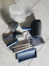 Rodillo de pintura multifuncional para uso doméstico, rodillo de pintura decorativo para pared, juego de pinceles de pintura, 5/8 Uds.