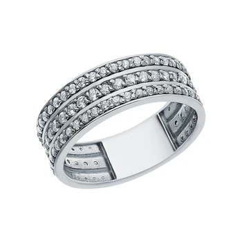 

Silver ring with cubic zirconia sunlight sample 925