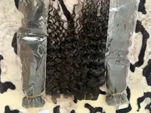 Extensiones con ondas al agua dulces, 3 mechones con cierre de encaje 100% cabello indio ondulado extensiones de cabello humano no Remy con cierre