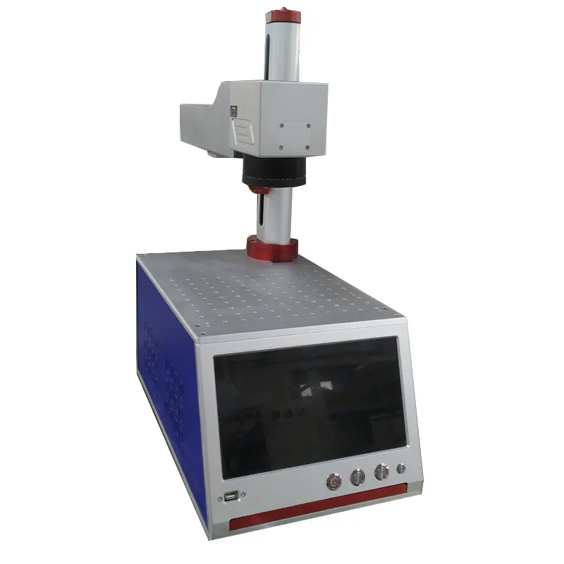  20W 30W 50W fiber laser marking machine with PC computer deformable laser path metal engraving mach