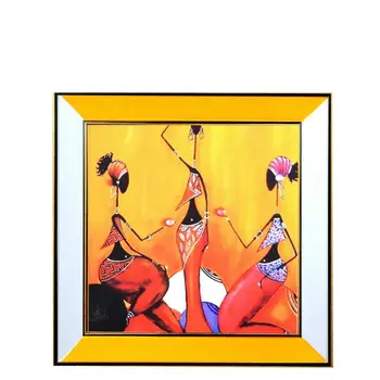 

Canvas Print Acrylic with Frame Metallic Framed African 51 * 51 cm