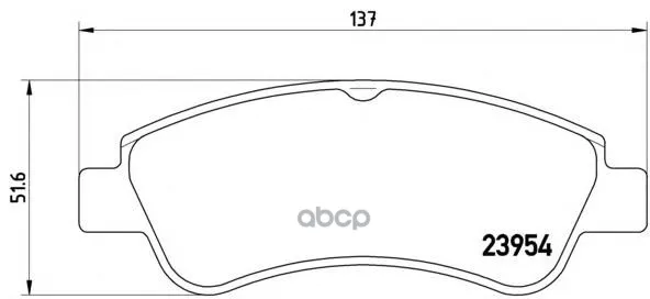 Колодки Тормозные Citroen C4 03-/Peugeot 307/Partner 1.4/1.6-Esp Передние Brembo P61066 Brembo арт. P61066