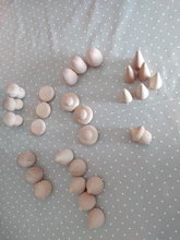 27 unids/set juguetes de madera para bebés apilador de arcoíris de madera, bloques de rompecabezas de anidación, microgotas de panal de hongo, conos de árbol, bloques de construcción