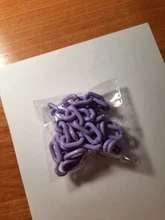 50 unids/lote 15x10mm acrílico cadena llaveros para collar pulsera de cadena de colores de plástico eslabones de la cadena de fabricación de la joyería