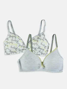 

Patterned Cotton T-shirt Bra 2'li