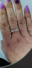 Huitan-anillo de compromiso con Circonia cúbica para mujer, sortija de compromiso, de boda, de lujo, cuadrado, Micro pavé, promesa de amor, gran oferta
