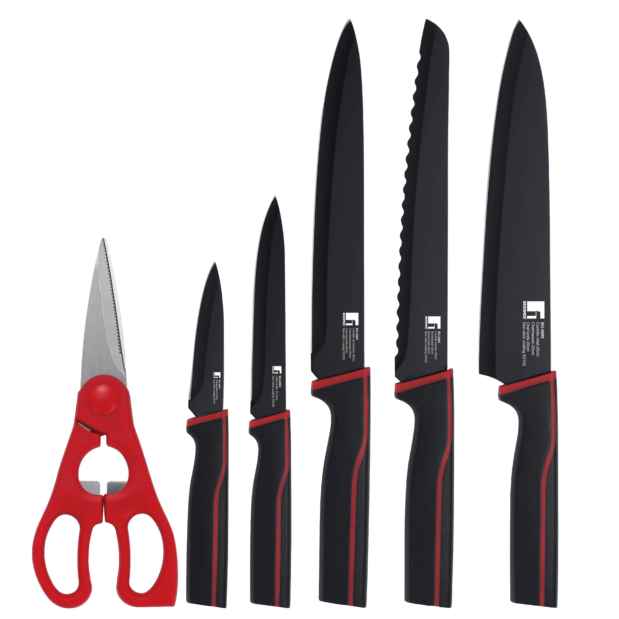 ножи бергнер. нож bergner bg-8793-mm. нож сантоку, 17,5 см. нож bergner bg. набор ножей bergner.