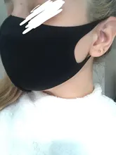 Mascarilla facial lavable y reutilizable de algodón, máscara protectora, color negro, 10 unidades