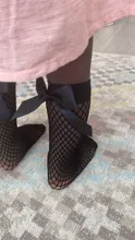 Mesh Socks Short Bow-Fishnet Baby-Girls Vintage Kids Summer Fashion Women 2pair One-Size