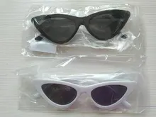 Gafas De Sol con forma De ojo De gato para mujer, anteojos De Sol femeninos con diseño De ojo De gato, Triangular, pequeños, Retro, a la moda, con UV400