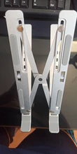 Soporte plegable de aluminio para portátil, Base de aluminio para Macbook Pro, soporte ajustable, Accesorios para ordenador