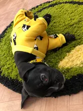 Ropa de Perro de algodón francés mascota Bulldog mono caliente Ropa de mascotas para pequeños perros mediano traje de invierno traje de Perro Ropa de Perro