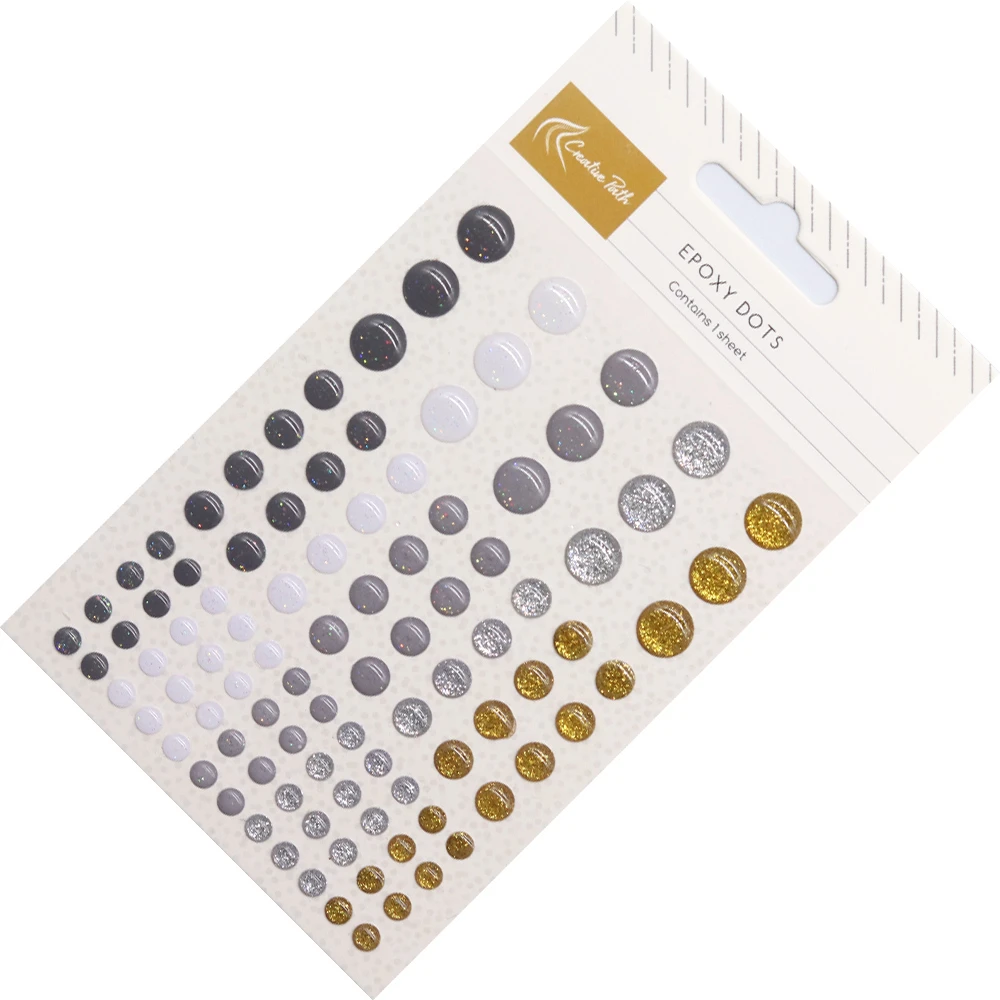 Creative Path Enamel Dots Sprinkles Resin Epoxy Stickers Self Adhesive