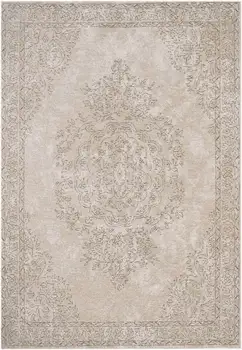 

Quantity Surveying Vintage 4 'x 6' Cotton Beige Area Rug