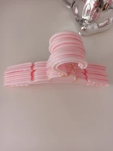 Muñeca de 10 unids/lote muñecas percha blanco rosa perchas de plástico americano recién nacido bebé accesorios 18 pulgadas muñeca