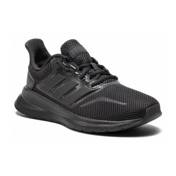 Running Shoes for Kids Adidas RUNFALCON K Black Running Shoes for Kids Adidas RUNFALCON K Black