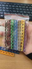 100/150pcs/lot Cable Markers Colourful C-Type Marker Number Tag Label For 2-3mm Wire