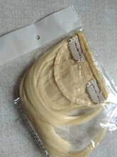 AliLeader Limpio frente falso pinza con flecos en flequillo postizo con de pelo sintético de alta temperatura