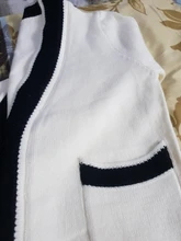 Cárdigans de punto Vintage para mujer, suéteres de manga larga con cuello en V, blusas ajustadas coreanas para oficina, cárdigans 2019