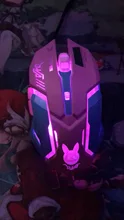 Ratón óptico LED con cable USB para ordenador de escritorio, 2400dpi, 6 botones, para OW DVA overwatch, envío directo