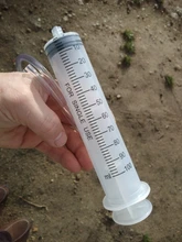 Jeringa de plástico de 100ml, Kit de Tubo Transparente de 80cm para medir nutrientes, útil para el hogar