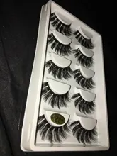 Pestañas postizas 3D, 5 pares, pelo de visón de imitación, pestañas de serie Wispies Fluffies naturales, largas y suaves, hechas a mano, pestañas negras sin crueldad