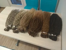 FASHION IDOL-mechones de pelo rizado Afro, extensiones de cabello sintético de Color rubio 613, Color natural, 6 uds., 20, 22 y 24 pulgadas