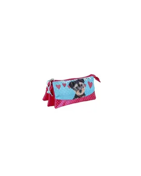 

CASE/PENCIL POUCH FLAT 3 COMPARTMENTS STUDIO PET