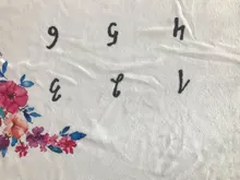 Manta para bebé, manta para envolver el crecimiento mensual del registro, utillaje de fotografía