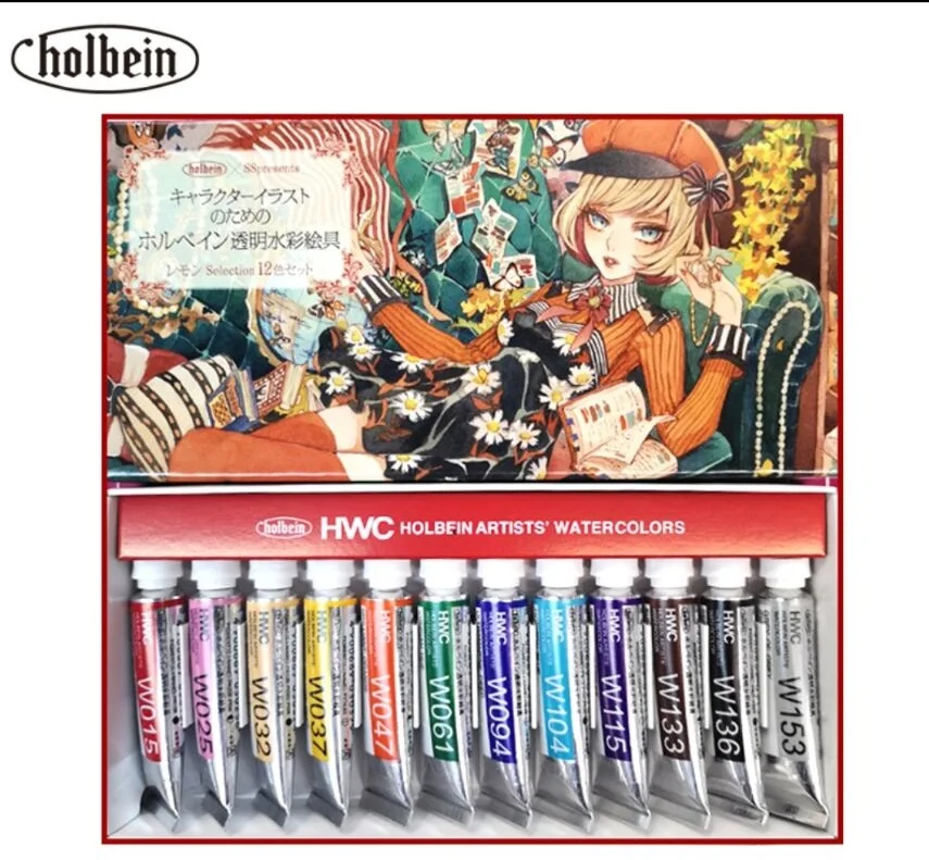 Holbein Artists Transparent Watercolor Pastel Set of 12 Colors 5ml Tubes  W452, Comic Illustrations, for Artists & Hobby Painters - AliExpress