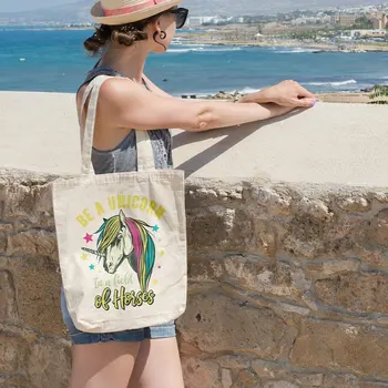 

Angemiel Bag Be A Unicorn Horses Of Shopping Beach Tote Bag