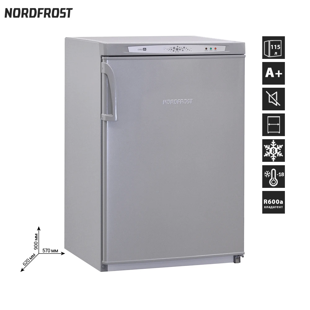Freezer Nordfrost Df 159 Isp, 115 L, Height 90 Cm, Energy Efficiency