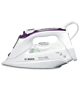 

Steam Iron BOSCH DA70 SENSOR SECURE-3100W-supersteam 200 G/MIN-CERAMIUM GLISSEE sole-system ANTICAL-deposit 38