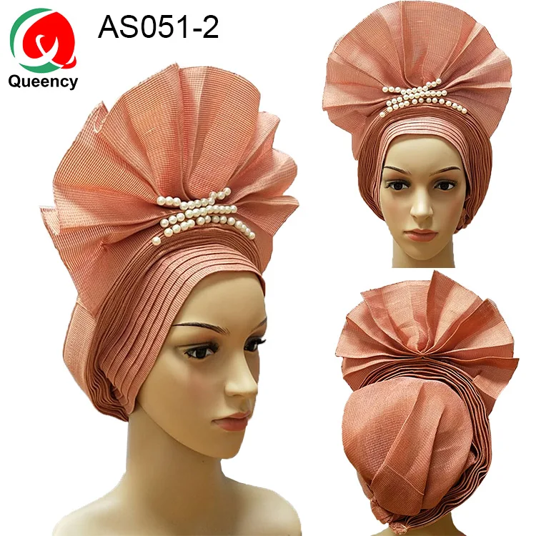 AS051 дизайн королевы и красивая Нигерия ASO OKE головной убор ручной работы авто геле с бисером для женщин для танцев вечерние и свадебные DHL