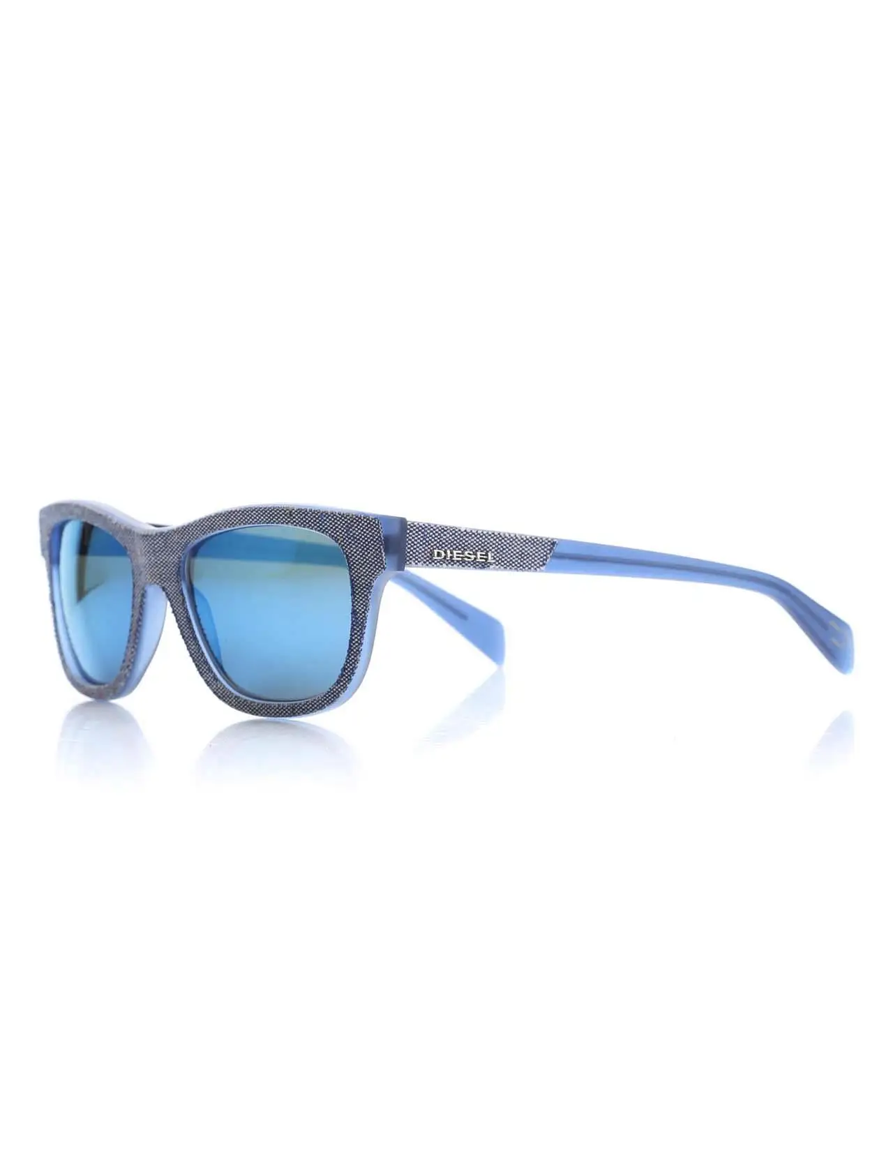 

Unisex sunglasses dl 0111 92x bone navy blue organic square square 52-18-140 diesel